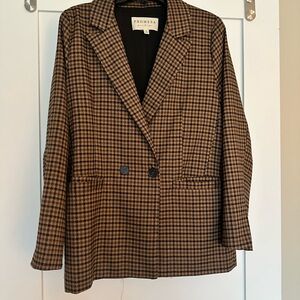 Promesa Brown and Black Plaid Blazer